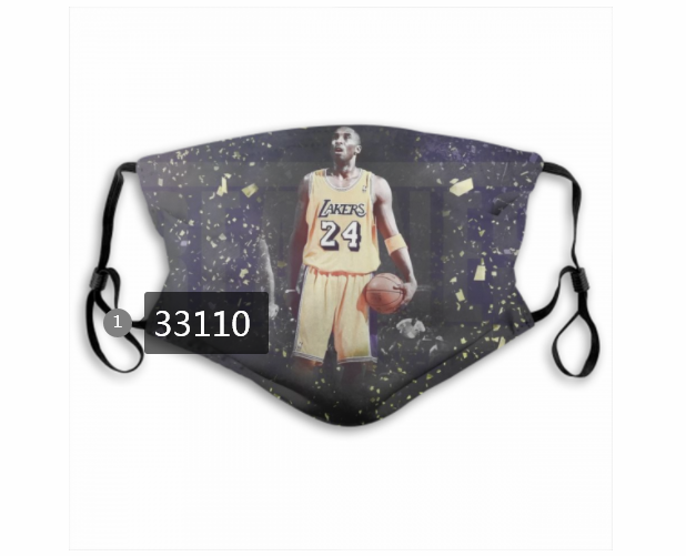 2021 NBA Los Angeles Lakers #24 kobe bryant 33110 Dust mask with filter